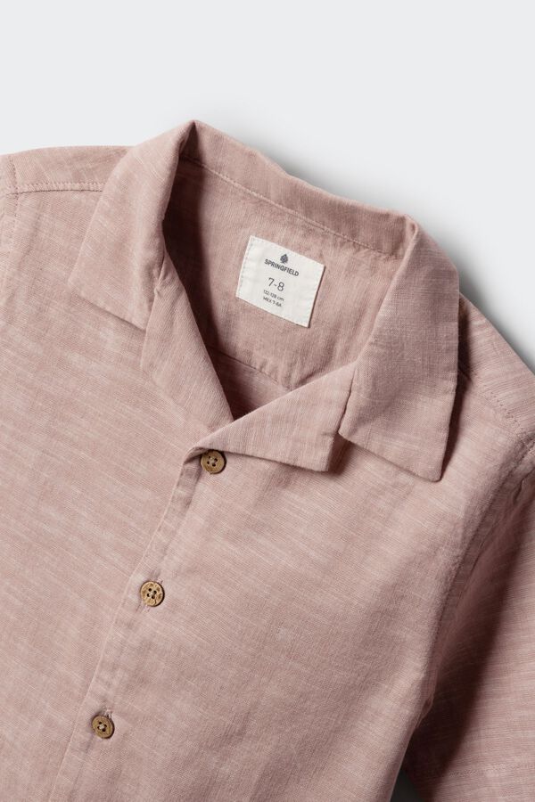 Springfield Kids Camisa de manga curta leve para menino vermelho