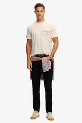 Superdry Short-sleeved Japanese back print T-shirt grey