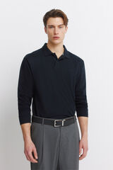 Springfield Polo Springfield b&aacute;sico manga comprida regular fit azul