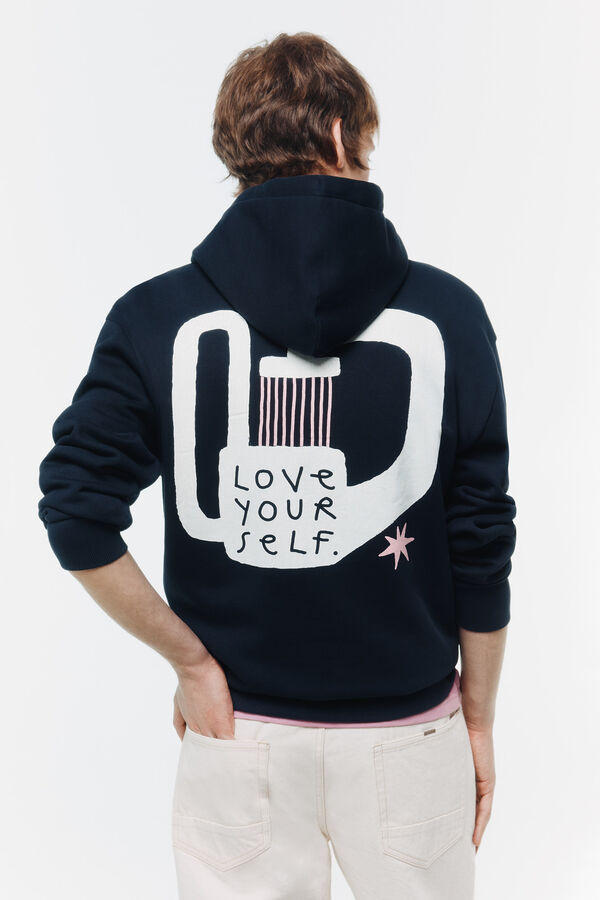 Springfield Sweatshirt Love Yourself azul