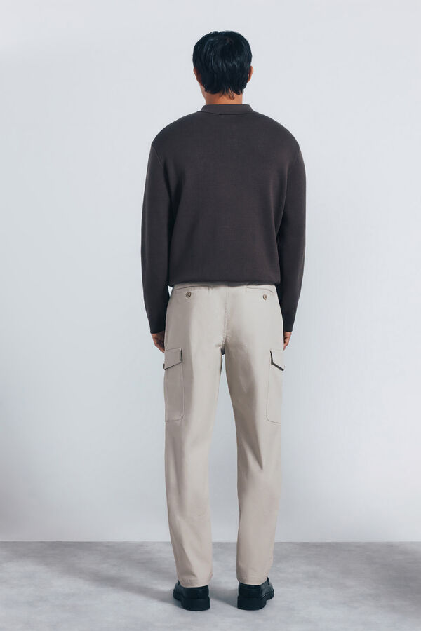 Springfield Calça calça slim fit cru