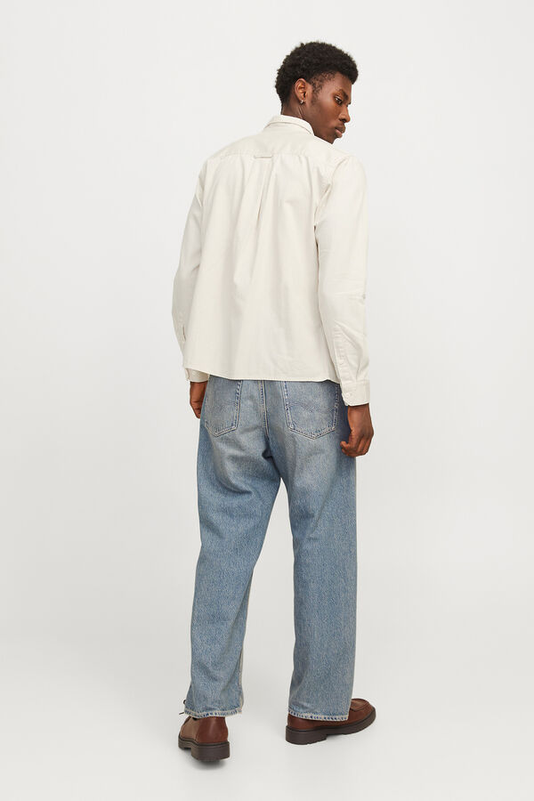 Jack & Jones Camisa estilo sarja cinzento