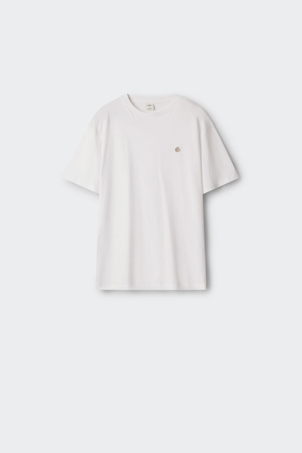 Springfield Camiseta b&aacute;sica logo Springfield blanco