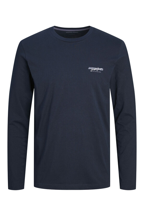 Springfield Standard fit long sleeve t-shirt navy