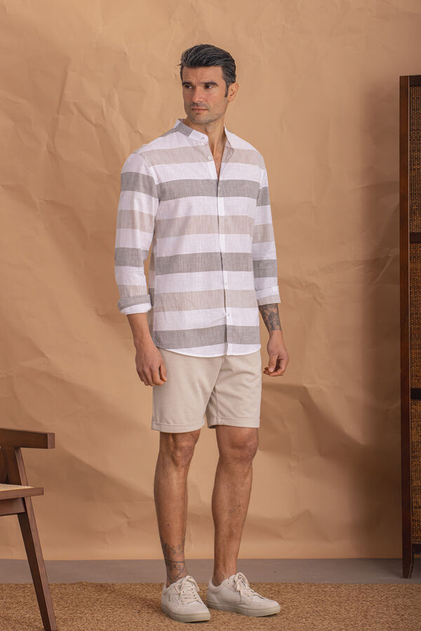 Celopman Bermuda Casual Bege bege