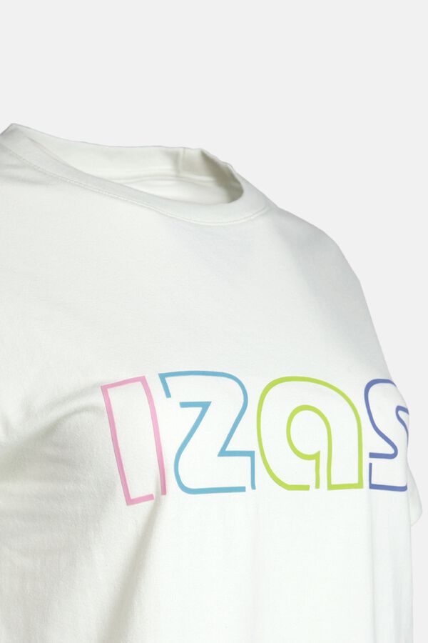 Izas T-shirt de algod&atilde;o de manga curta bege
