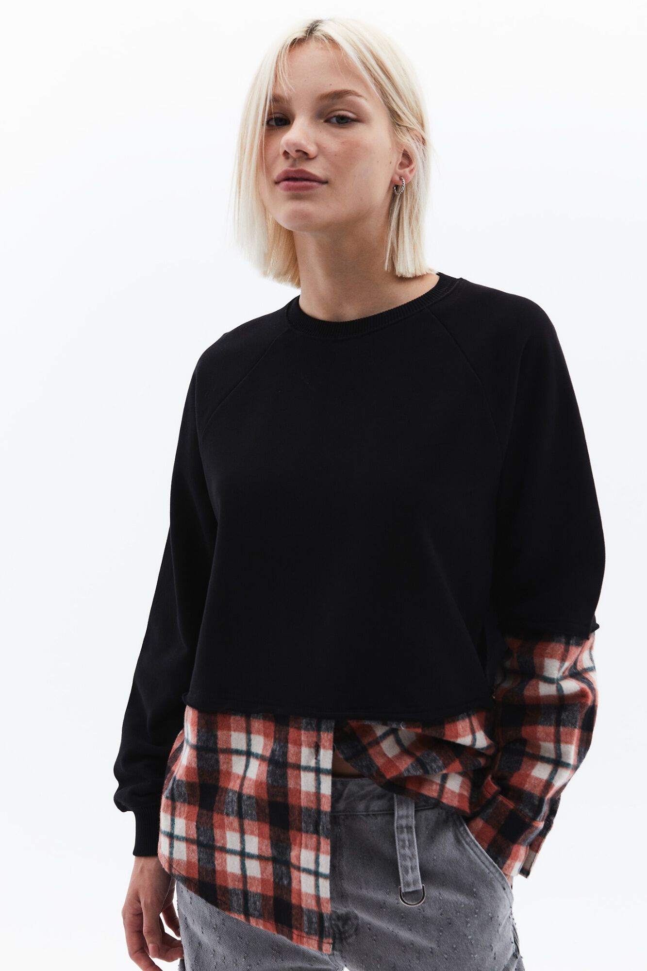 Oxxo Sweatshirt efeito camisa