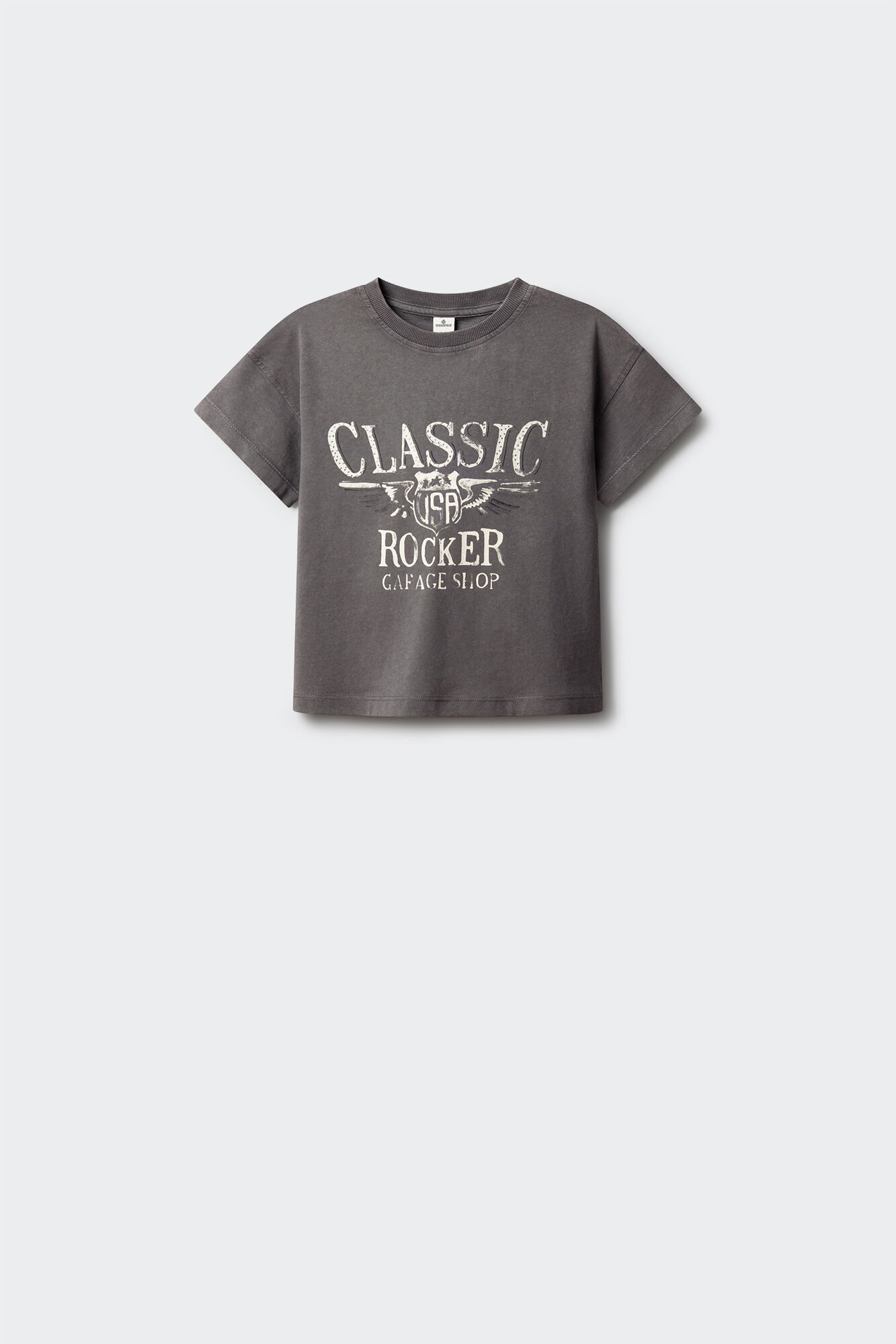 Springfield Kids T-shirt manga curta rocker para menina