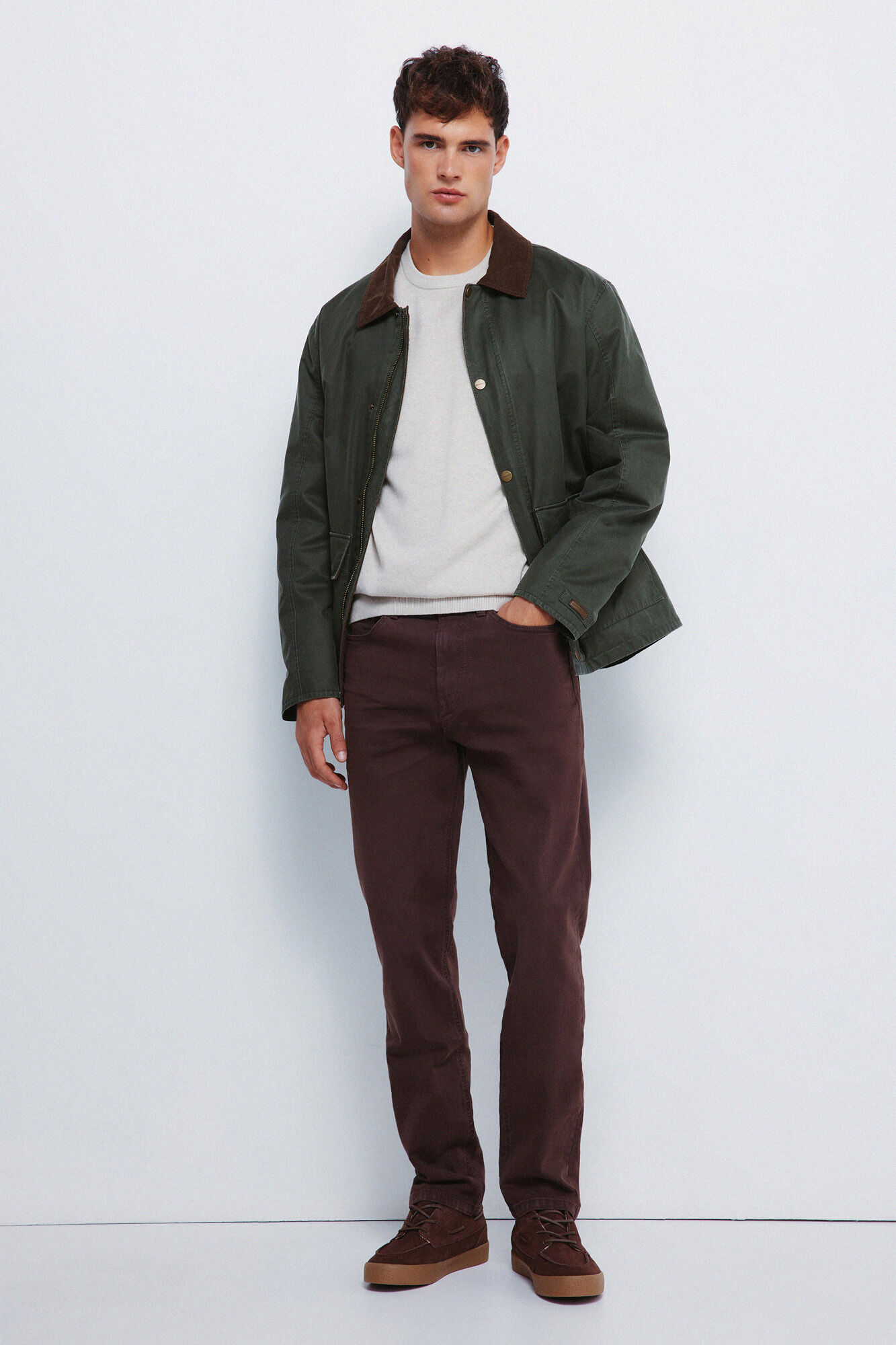 Springfield Pantal&oacute;n 5 bolsillos color slim fit