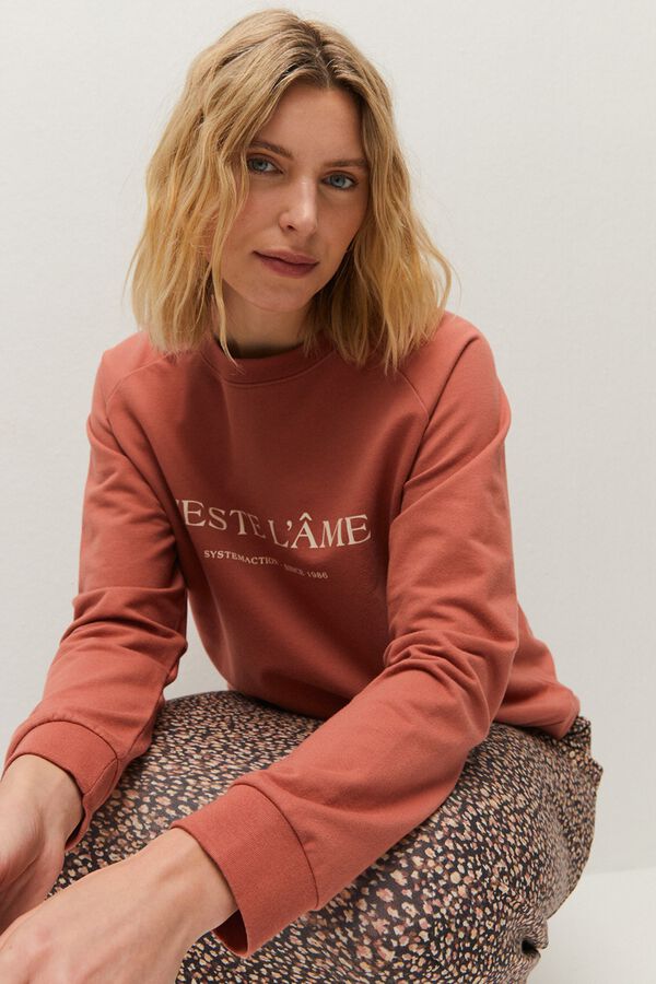 Systemaction Sweatshirt b&aacute;sica rosa