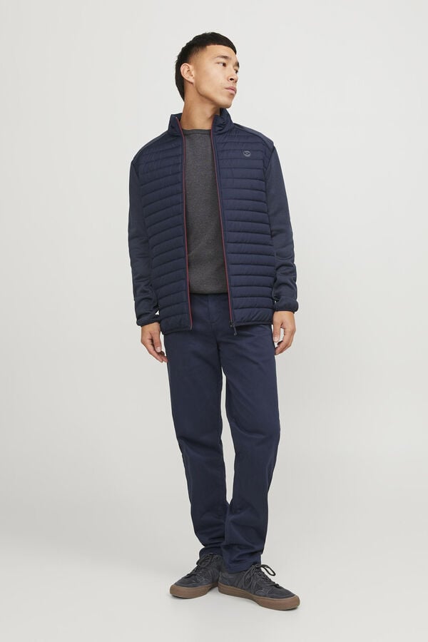 Jack & Jones Casaco acolchoado de gola alta azul