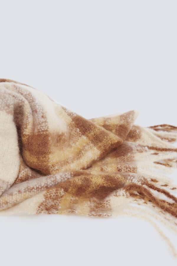 Springfield Cachecol xadrez cru