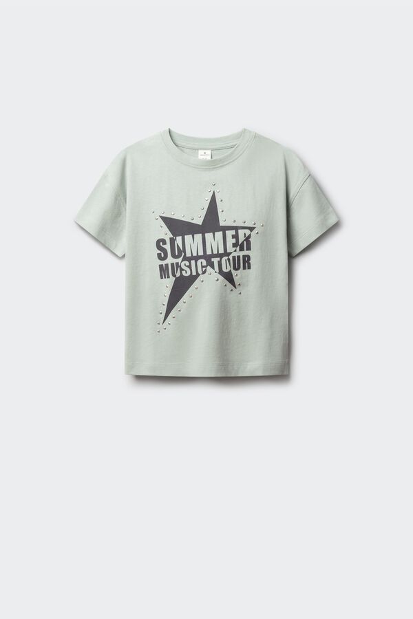 Springfield Kids T-shirt de manga curta summer tour menina verde