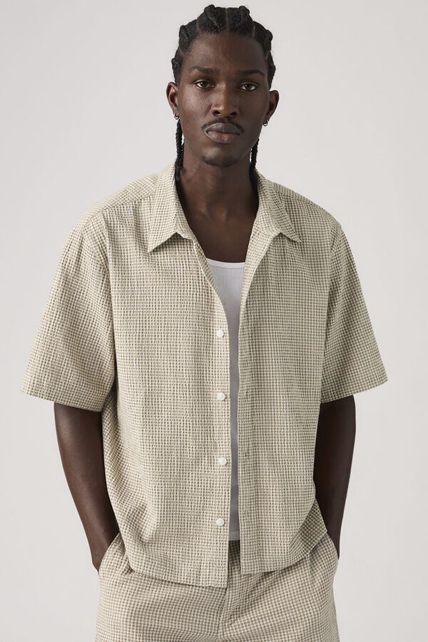 Levi's Camisa crop de manga curta branco