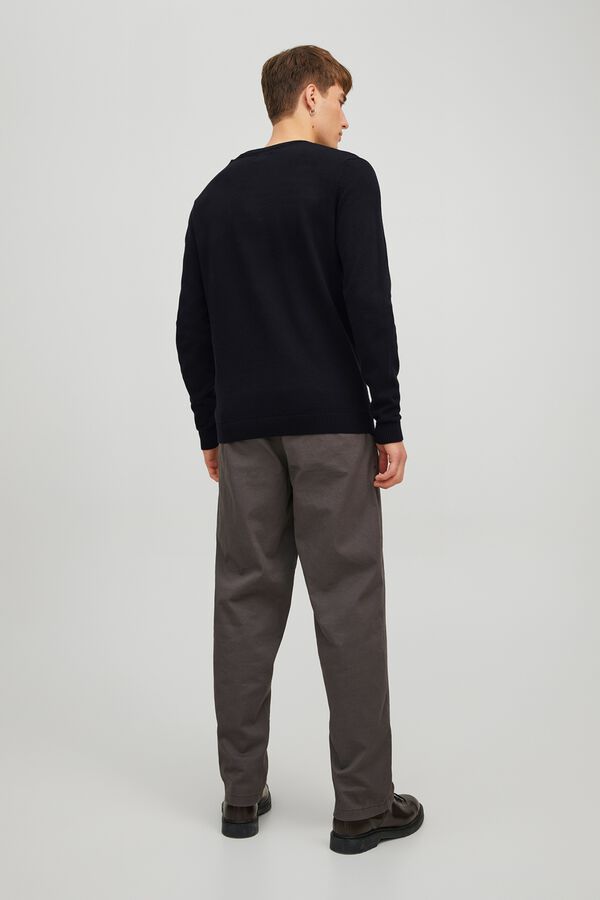 Jack & Jones Camisola de gola em bico preto