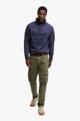 Superdry Sweatshirt gola redonda logo azul