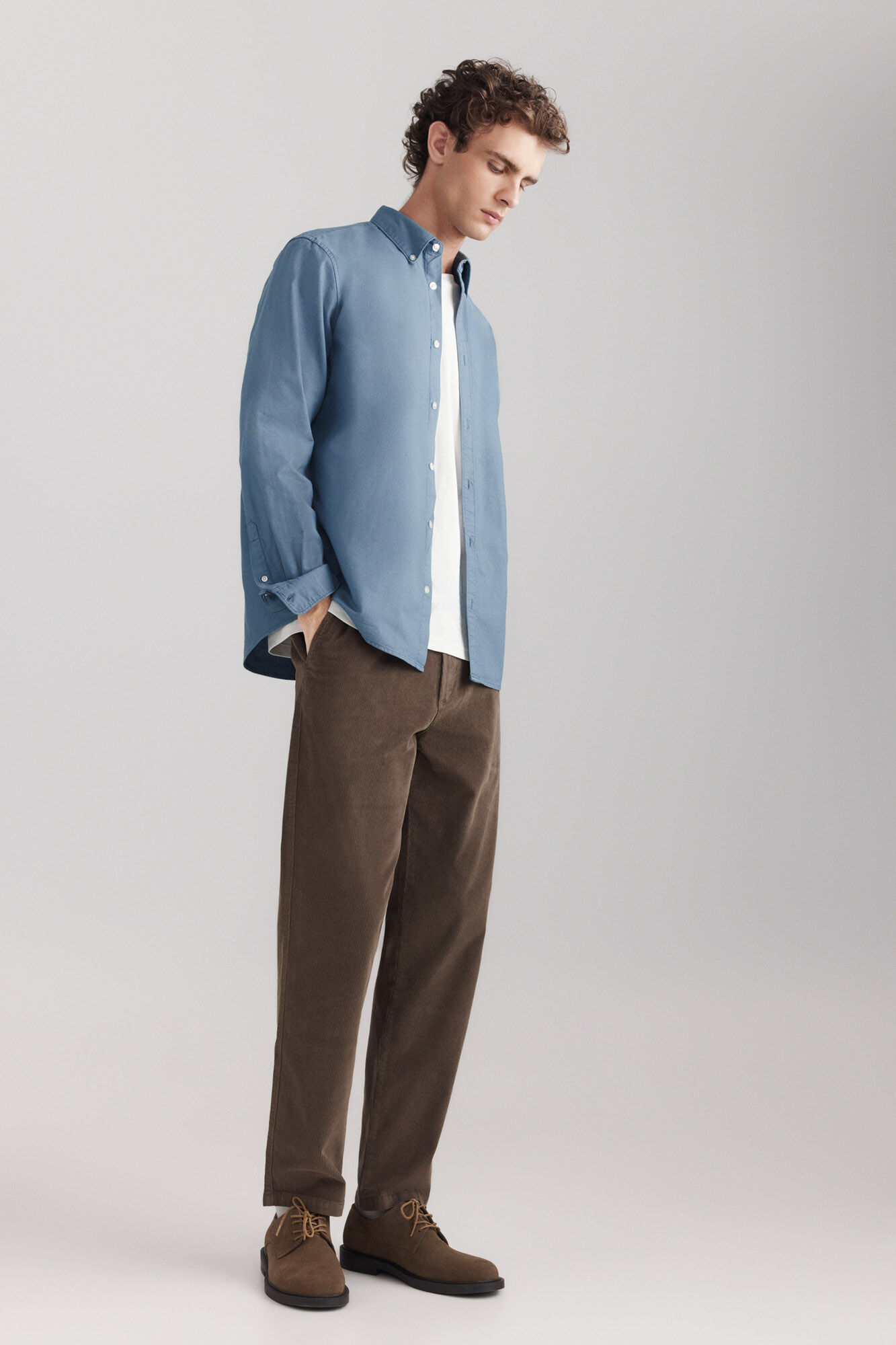 Springfield Cal&ccedil;as chino de bombazina lavada comfort