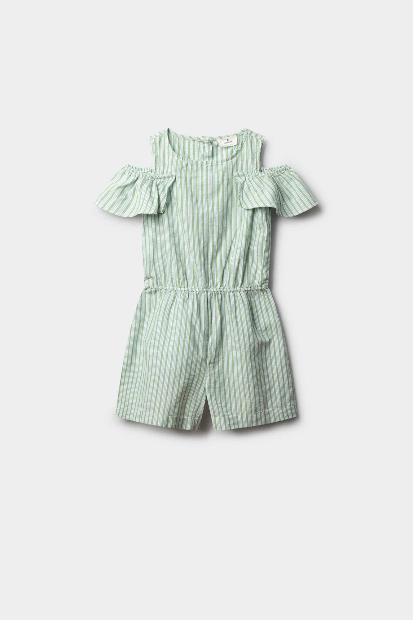 Springfield Kids Jardineiras curtas de riscas para menina