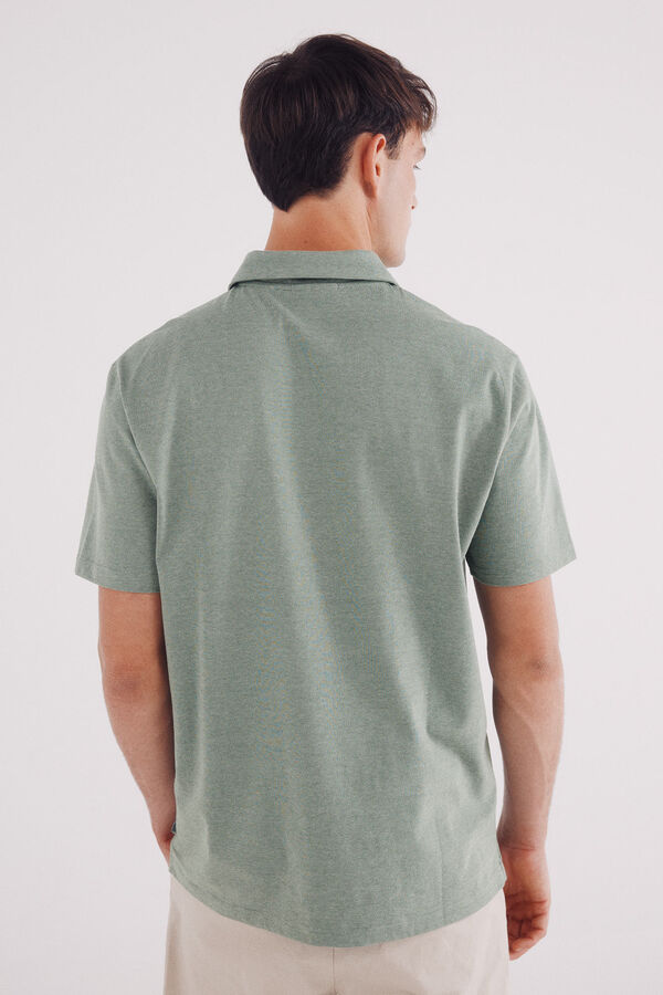 Springfield Polo jersey microrrisca verde