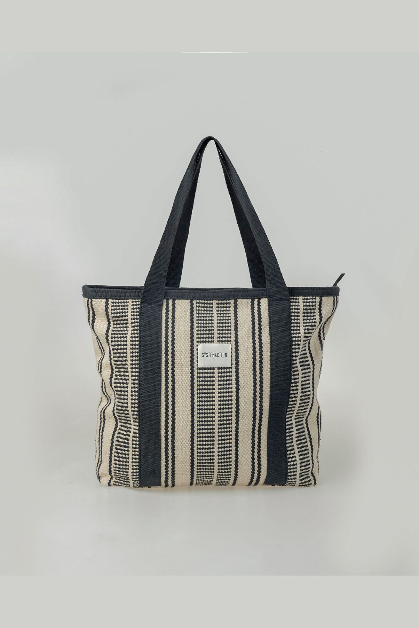 Systemaction Bolsa de tela a rayas