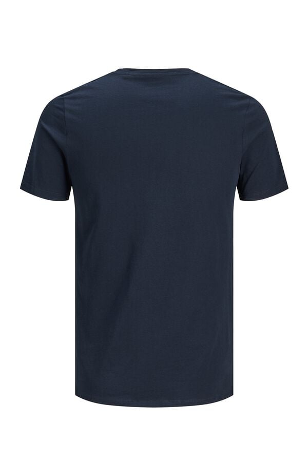 Jack & Jones PLUS T-shirt estampada de manga curta azul
