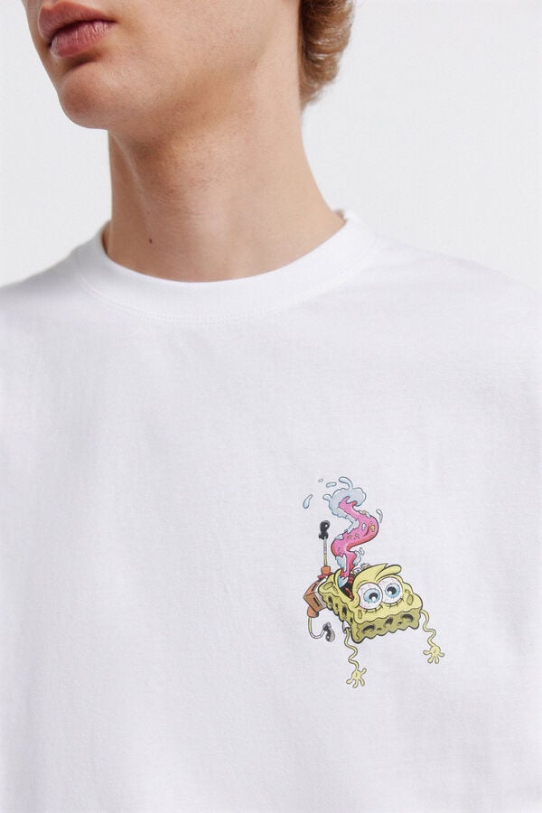 Springfield T-shirt Bob Esponja branco