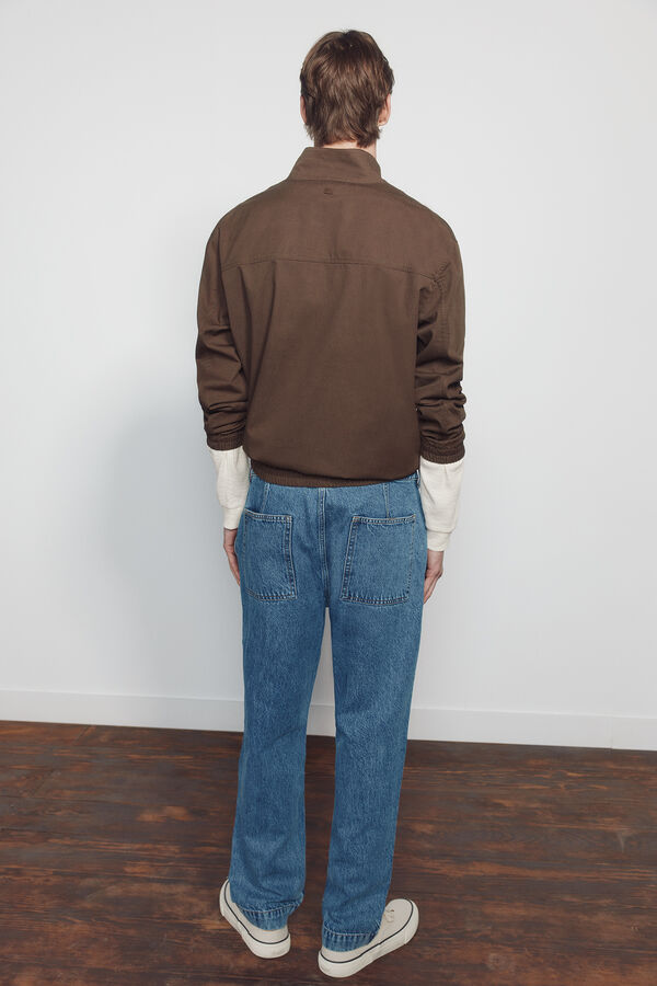 Springfield Jeans chino sobretingido relaxed fit azul