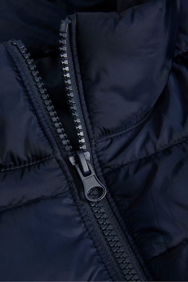 Jack & Jones Colete acolchoado curto azul