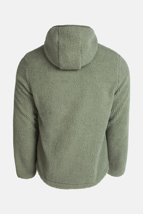 Izas Chaqueta polar de borreguillo kaki