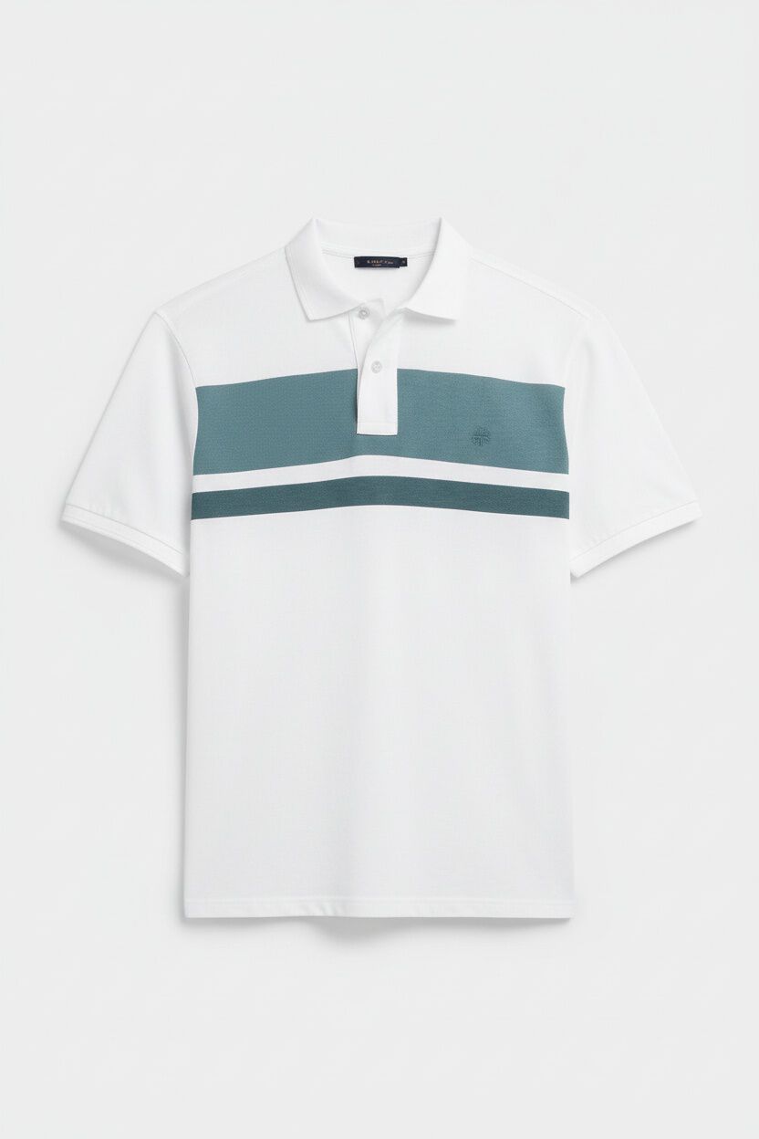 Springfield Polo de piqu&eacute; riscas estampadas regular fit