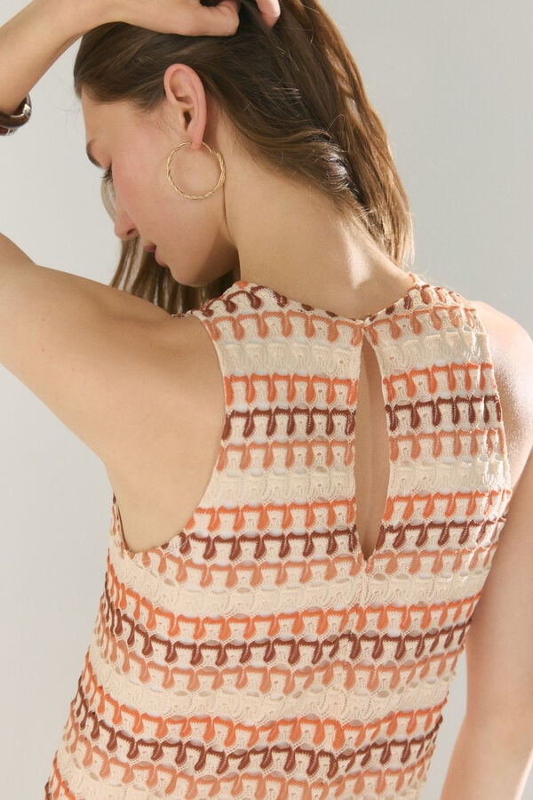 High Spirits Vestido Mosaic cru