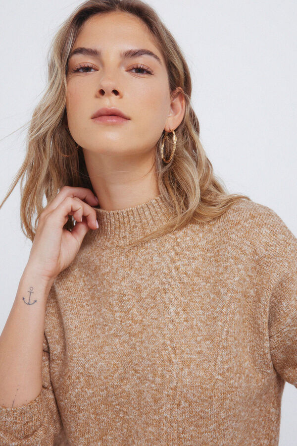 Springfield Camisola Perkins com gola combinada cru