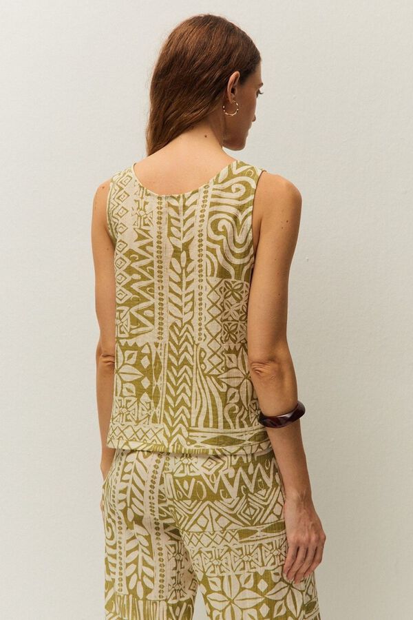 Systemaction Top estampado &eacute;tnico estampado