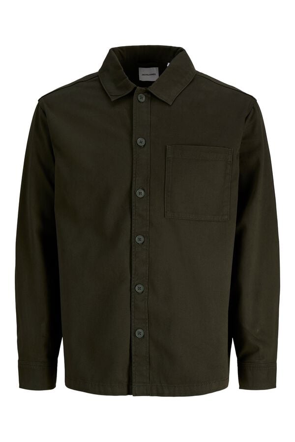 Jack & Jones Sobrecamisa relaxed fit verde