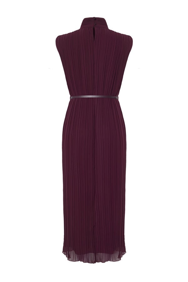 Trendyol Vestido midi plissado  estampado