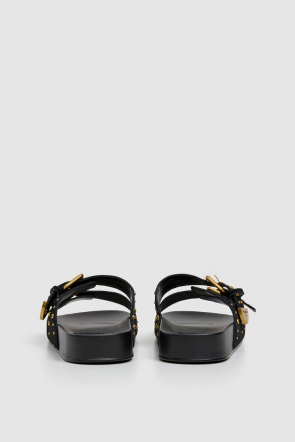 Pepe Jeans Sand&aacute;lias rasas com tachas preto