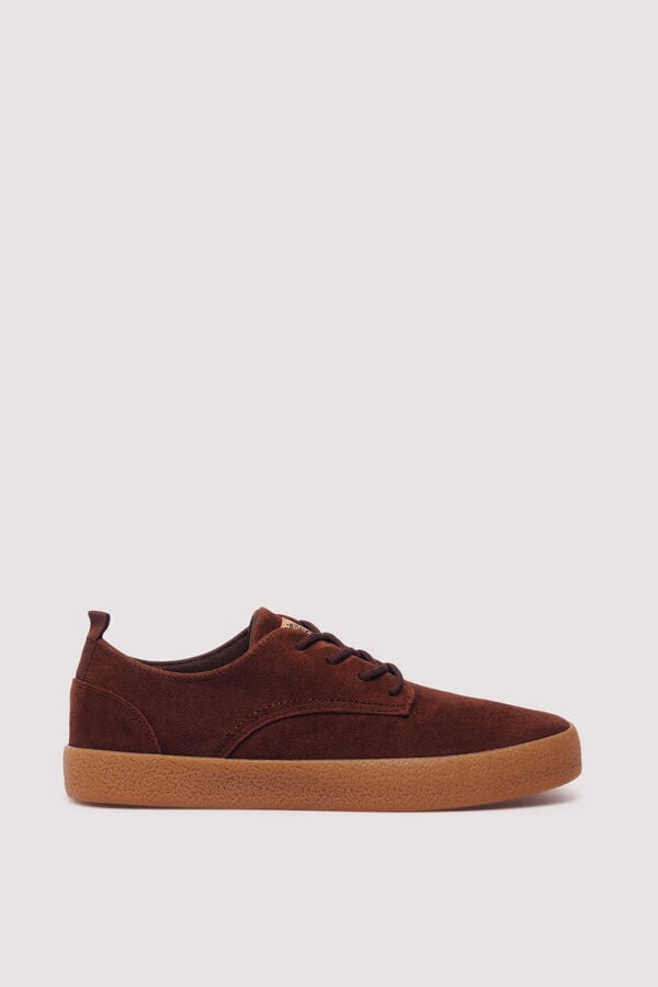 Springfield sapato de couro casual castanho