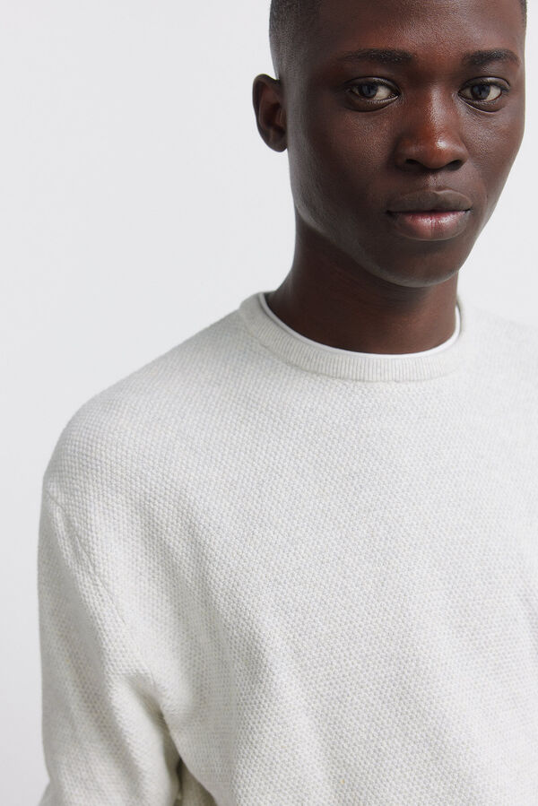 Springfield Camisola de estrutura dupla cinzento