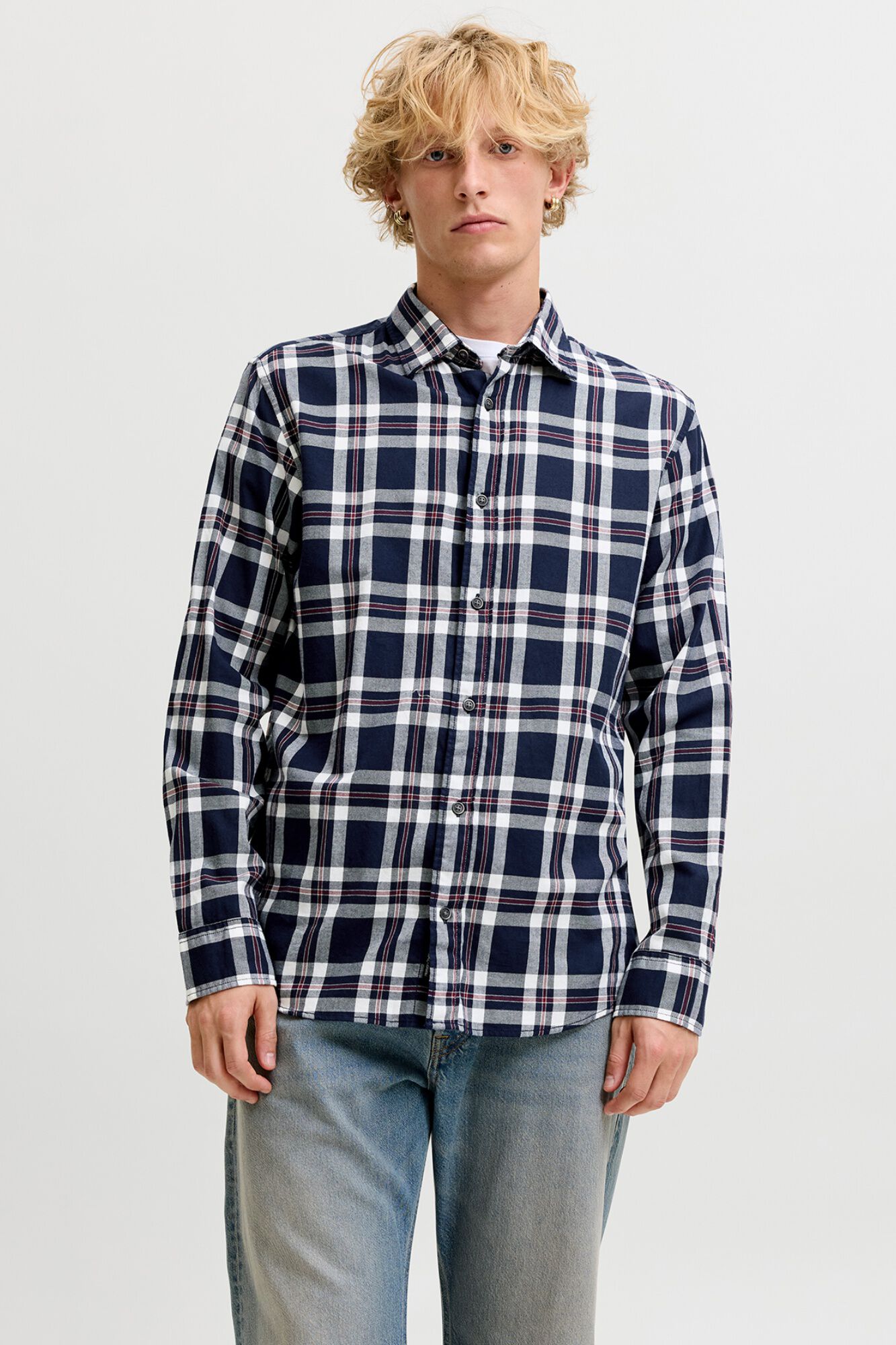 Jack & Jones Camisa regular aos quadrados