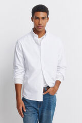 Springfield Camisa oxford sem vincos branco