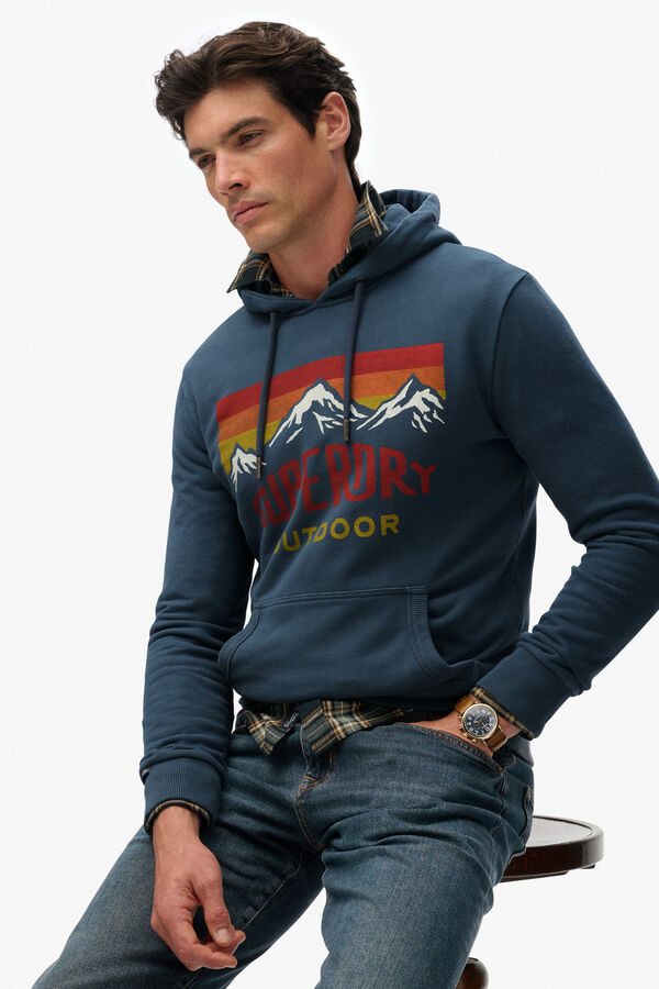 Superdry ajuste com Sweatshirt azul