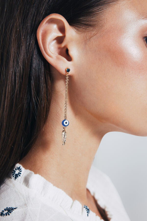 Springfield Pacote de brincos longos boho estampado