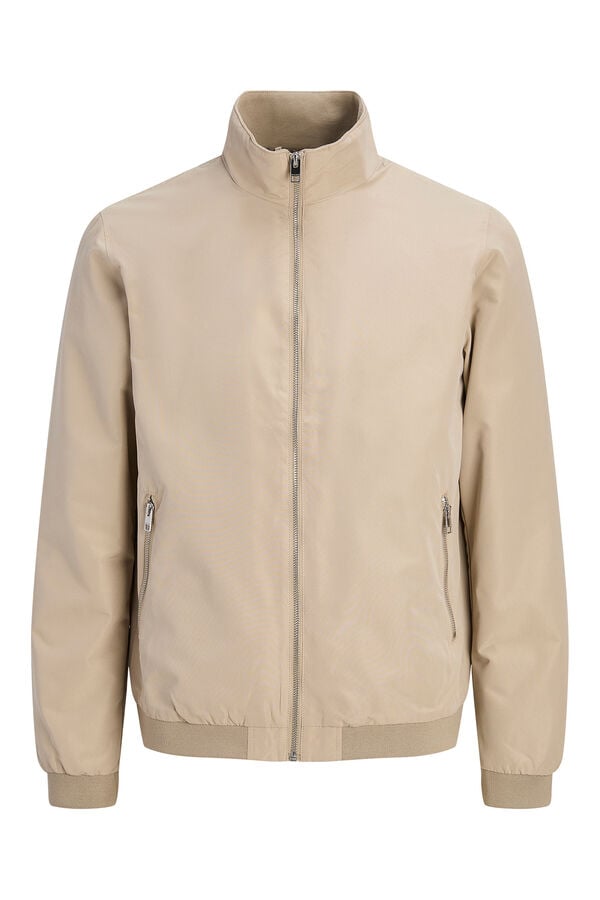 Jack & Jones Jaqueta bomber com gola alta azul