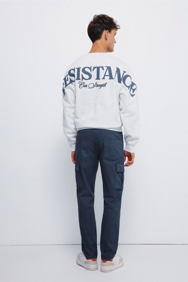 Springfield Calça cargo slim fit calça azul