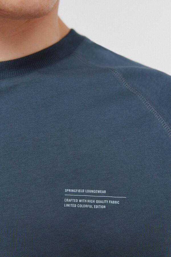 Springfield Pijama comprido b&aacute;sico azul