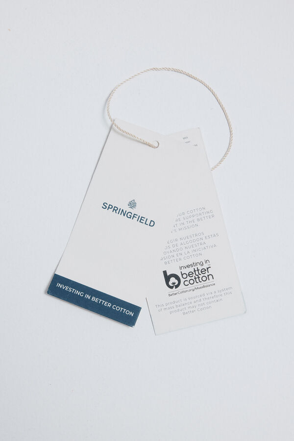 Springfield Jaqueta jeans de algodão azul