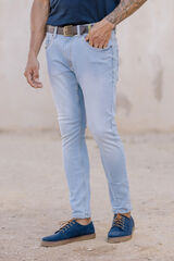 Celopman Calças denim skinny branco