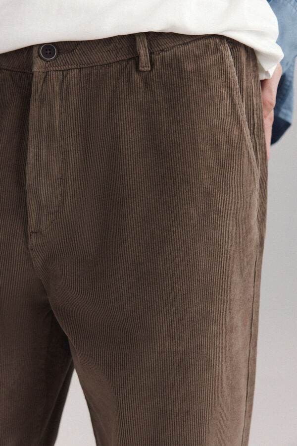 Springfield Cal&ccedil;as chino de bombazina lavada comfort cru
