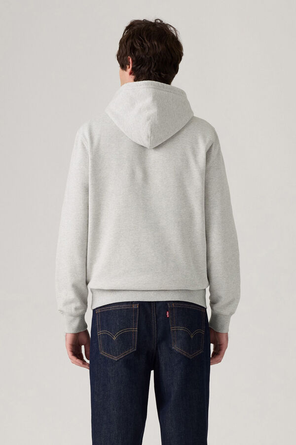 Levi's Sweatshirt masculino com gola redonda  cinzento