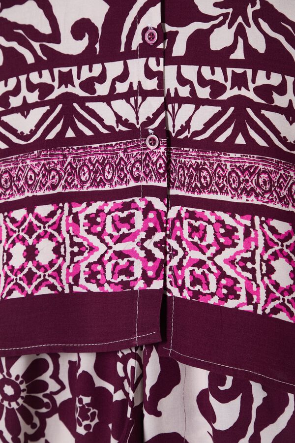 Trendyol Conjunto estampado fluido rosa